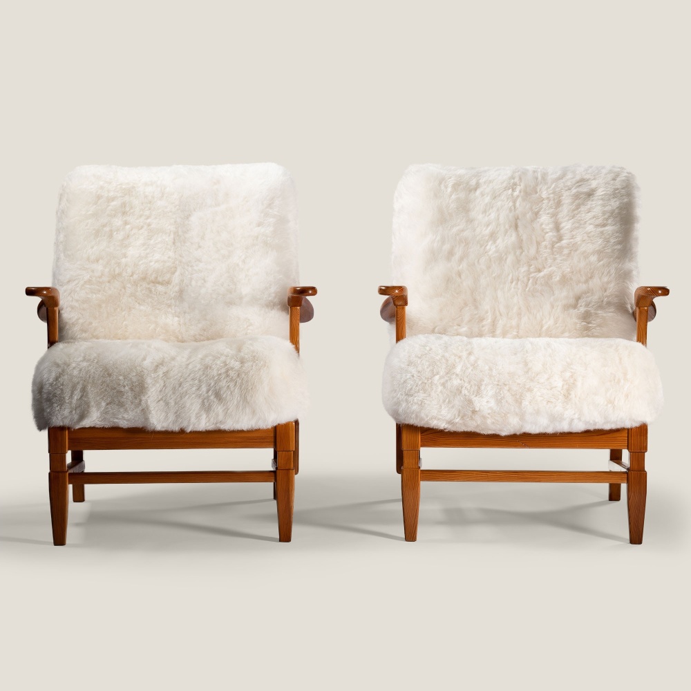 Swedish armchairs, both comfortable and elegant - seat height 40 cm