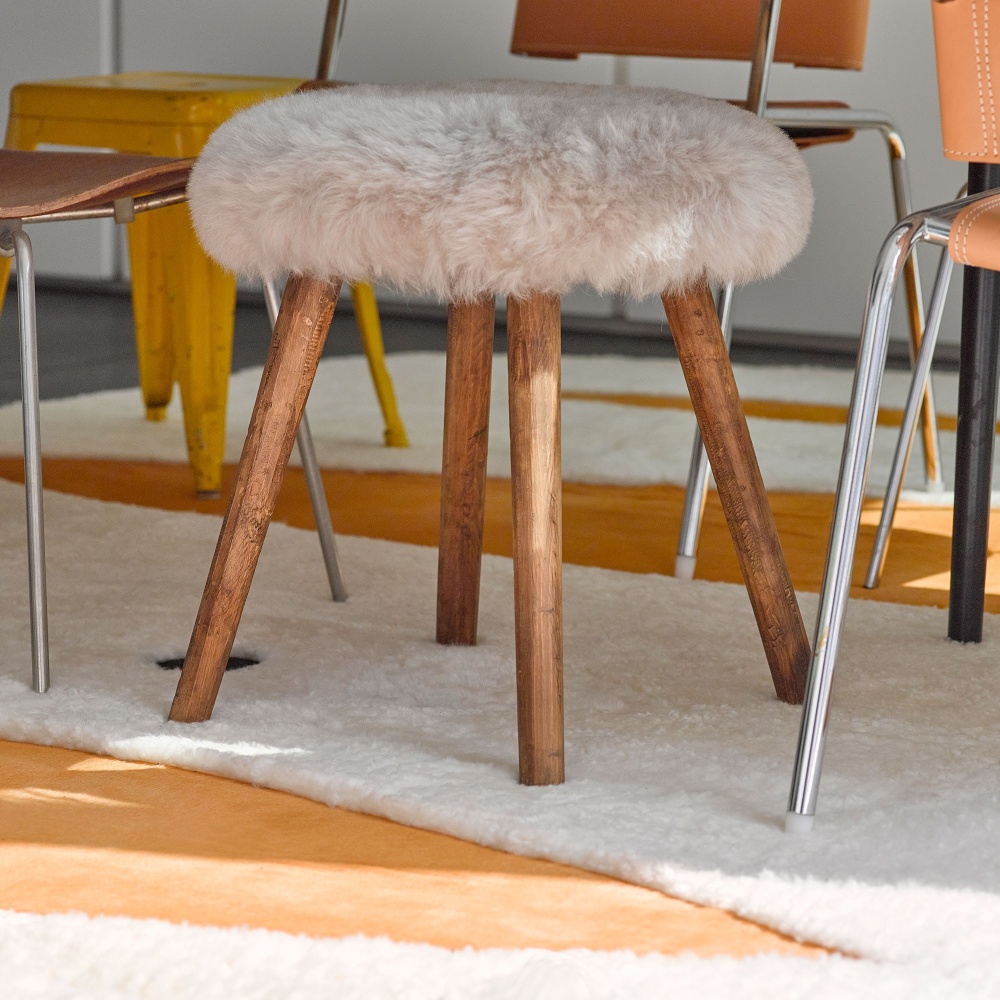 This high-end stool looks just as good in a mountain chalet as it does in a more contemporary setting.