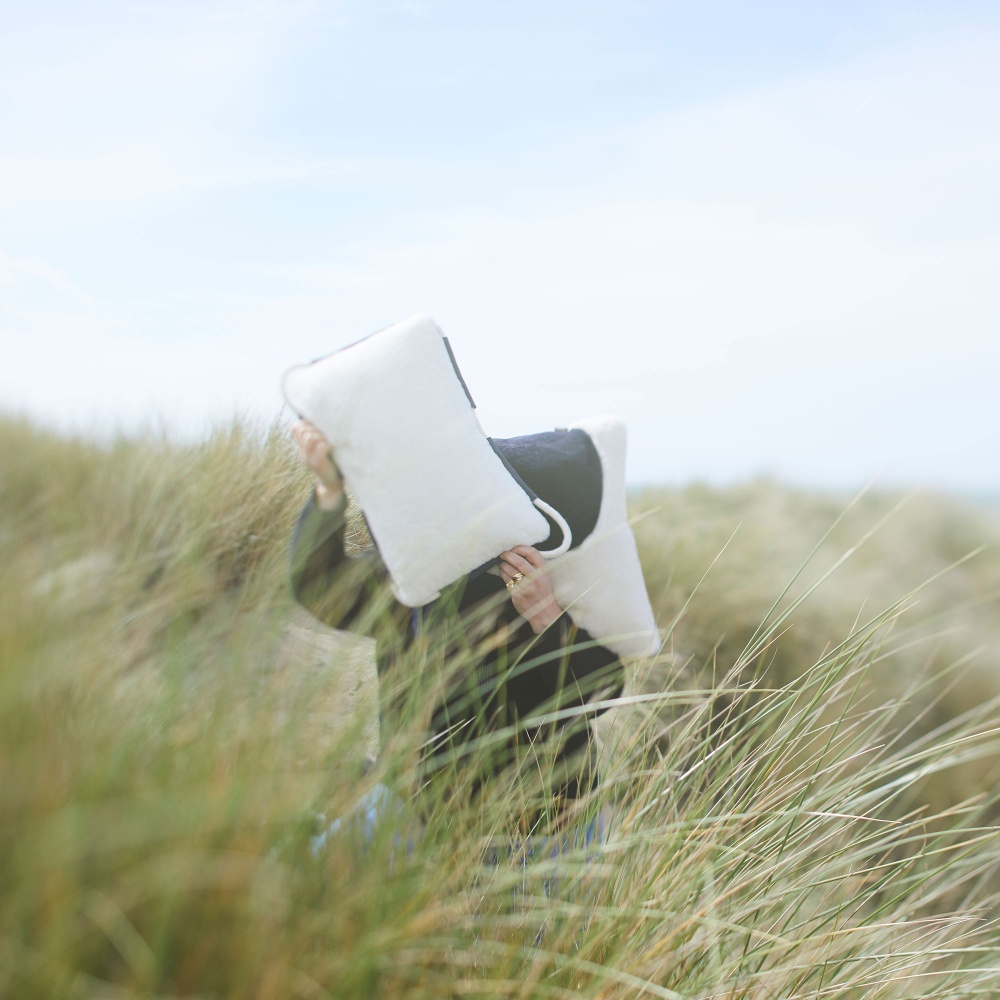 A luxury cushion with coastal inspiration.