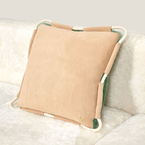 Coussin Strandkorb Carré Vert | Norki