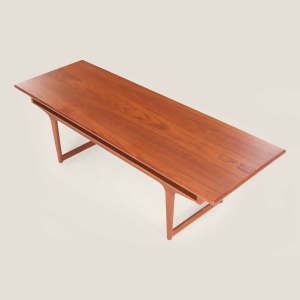 Vintage Scandinavian coffee table of Danish origin in teak - Norki curation