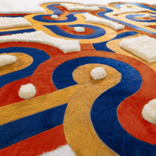 Carpet designed by Victoria-Maria Geyer and handmade by Atelier Norki.