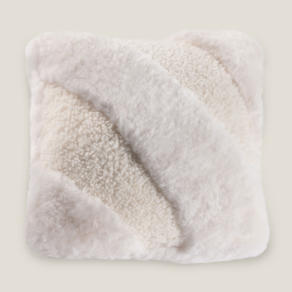 Buy a designer white cushion - made in France by Maison Norki