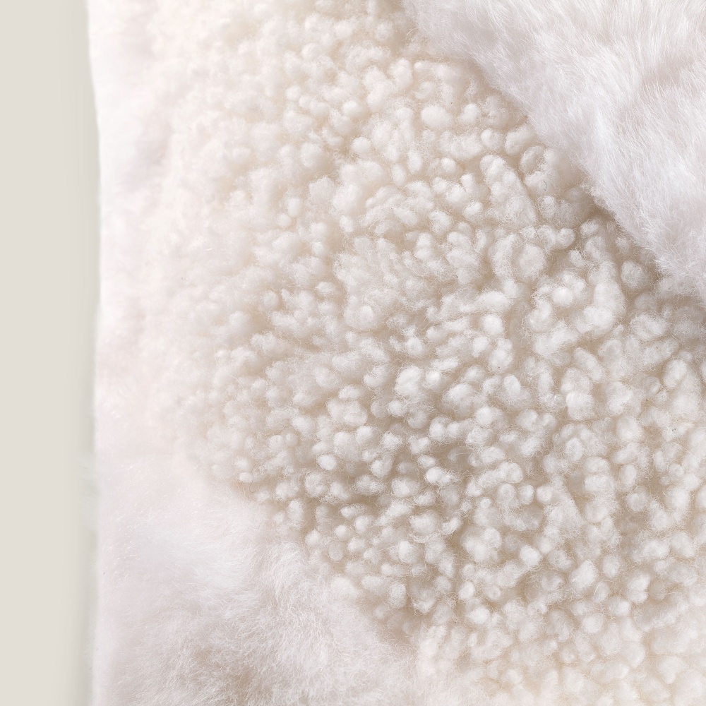 Chic petit coussin blanc au confort absolu, intérieur plumes