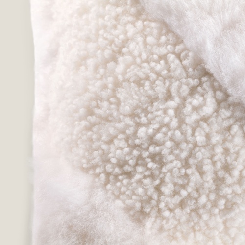 Chic petit coussin blanc au confort absolu, intérieur plumes