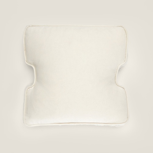 Buy an elegant white sheepskin cushion