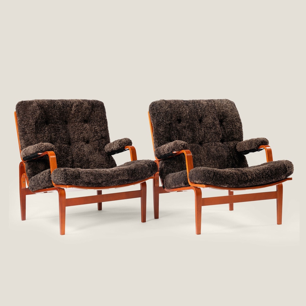 Easy Chairs Ingrid par Bruno Mathsson | Vintage | Norki