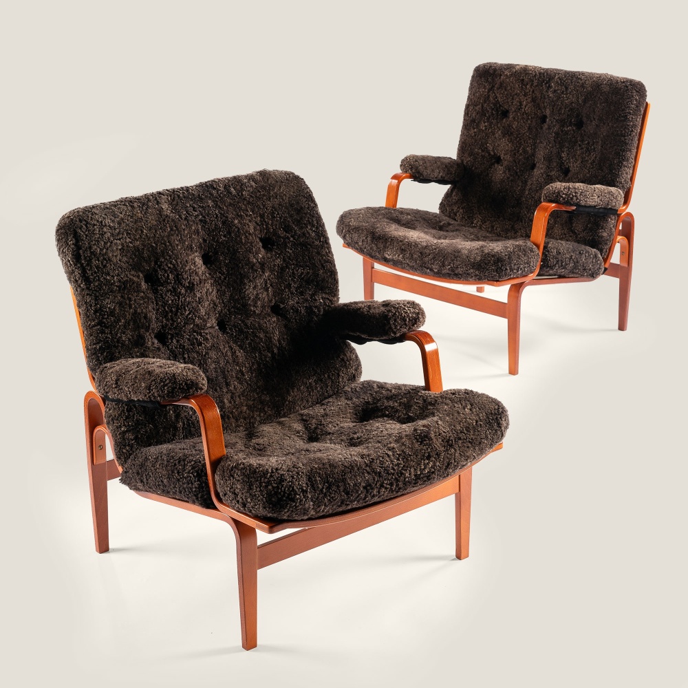 Easy Chairs Ingrid par Bruno Mathsson | Vintage | Norki