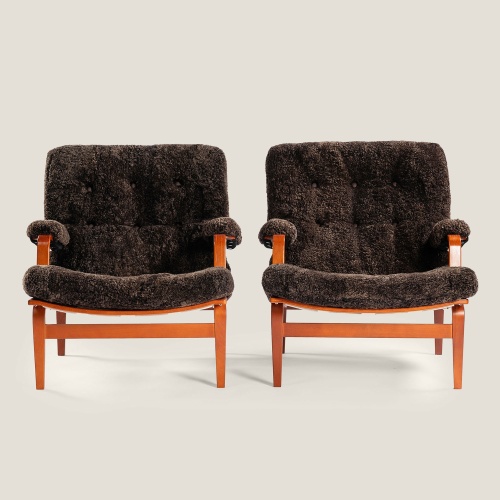 Easy Chairs Ingrid par Bruno Mathsson | Vintage | Norki