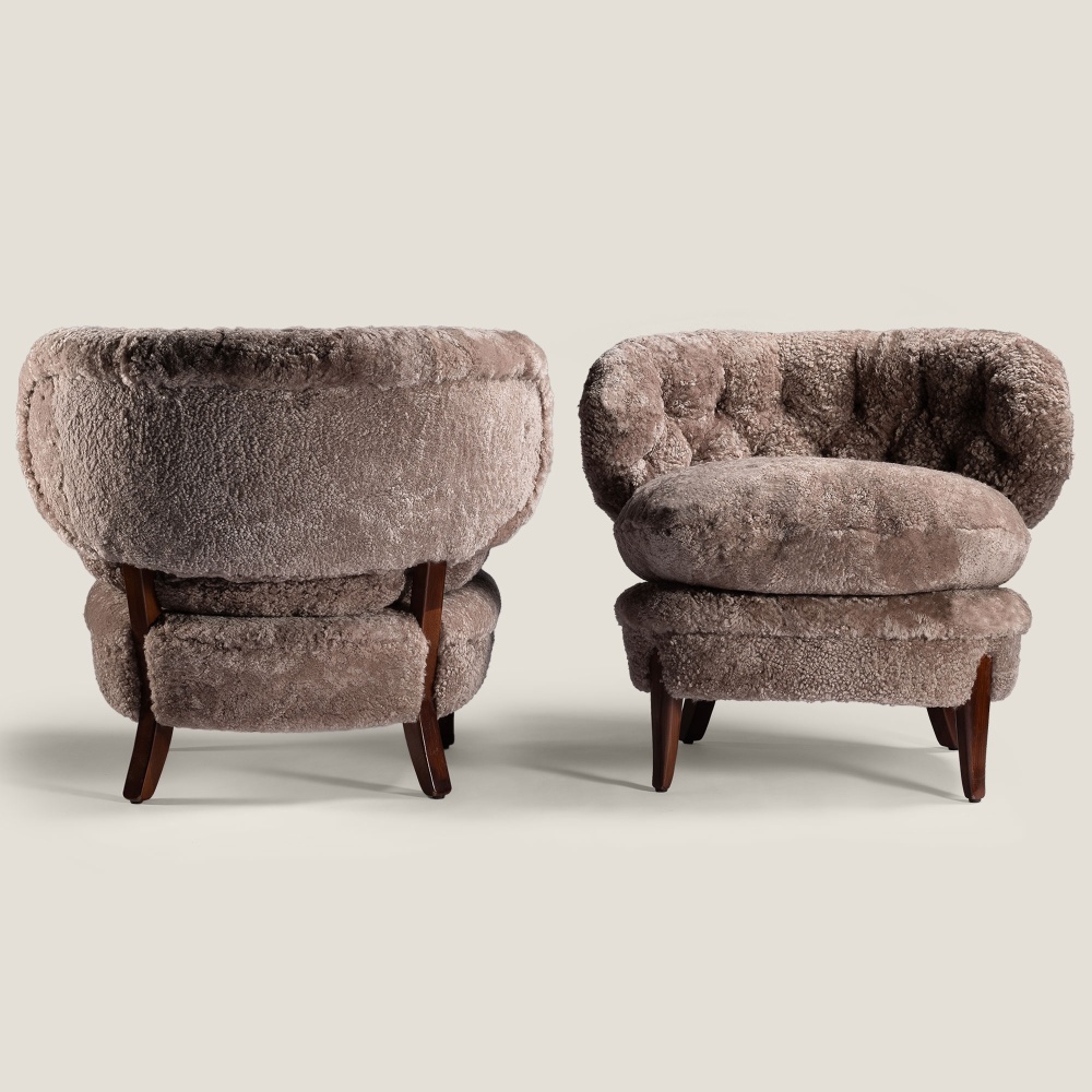 Des fauteuils vintages confortables, pièces iconiques du design scandinave pour décorer luxueusement votre salon