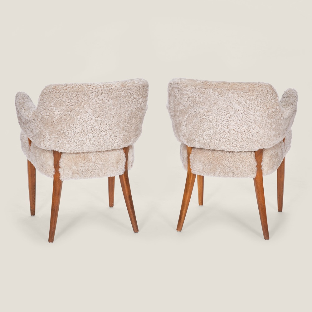 Luxurious pair of chairs, unique piece of Scandinavian design.