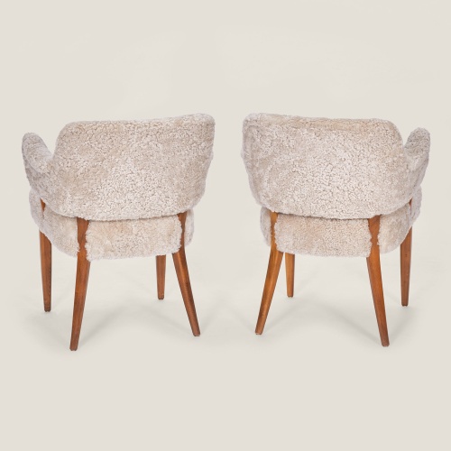 Luxurious pair of chairs, unique piece of Scandinavian design.