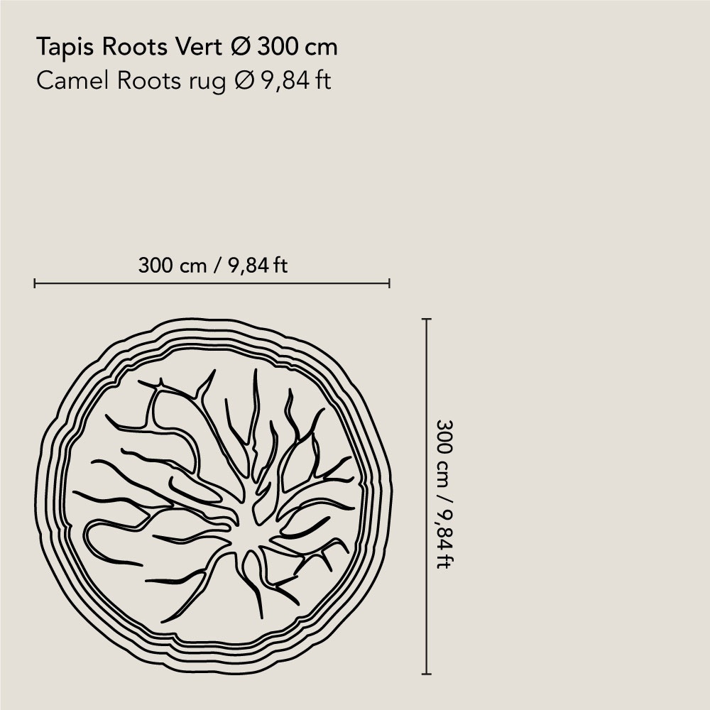 Tapis Roots Vert | Norki