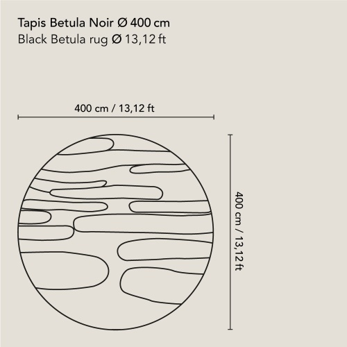 Tapis Betula Noir | Norki