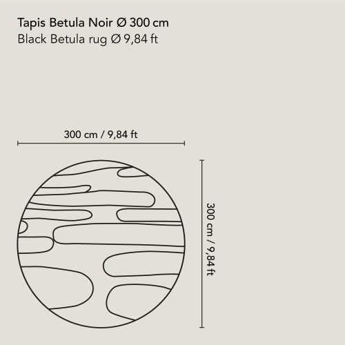 Tapis Betula Noir | Norki