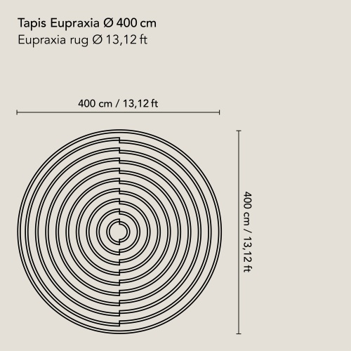 Eupraxia Rug | High-End White Round Rug | Norki