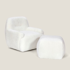 Fauteuil et repose-pied Atya de la collection automne-hiver 2024 Norki.