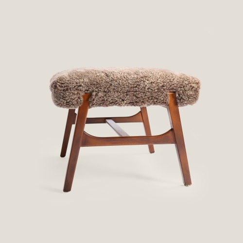 Siesta ottoman by Svante Skogh, soft and comfortable, matching the sheepskin armchair.