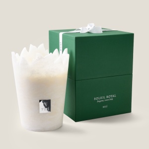 Luxury scented candle, alabaster and soy wax, Buji Collection.