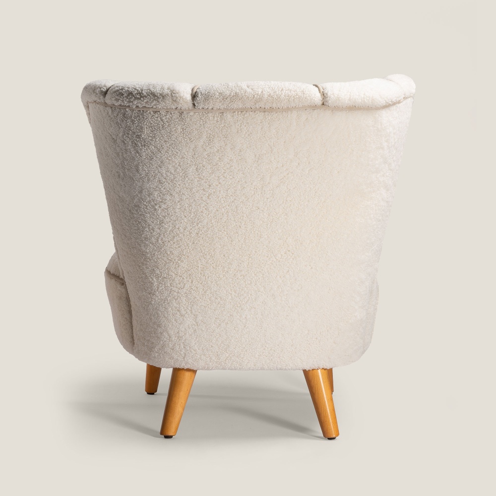 fauteuil blanc vintage de haute qualité