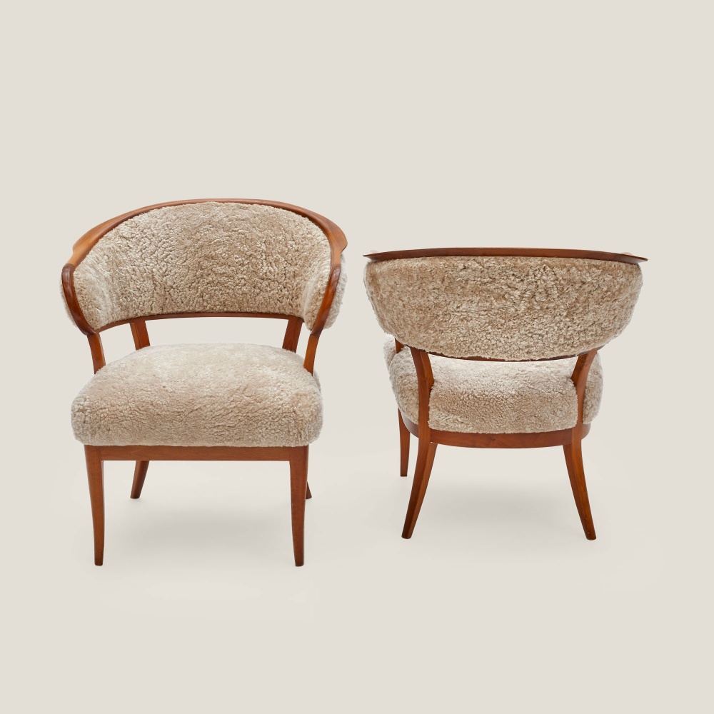 Lata Greven chairs by Carl Malmsten, Swedish craftsmanship.