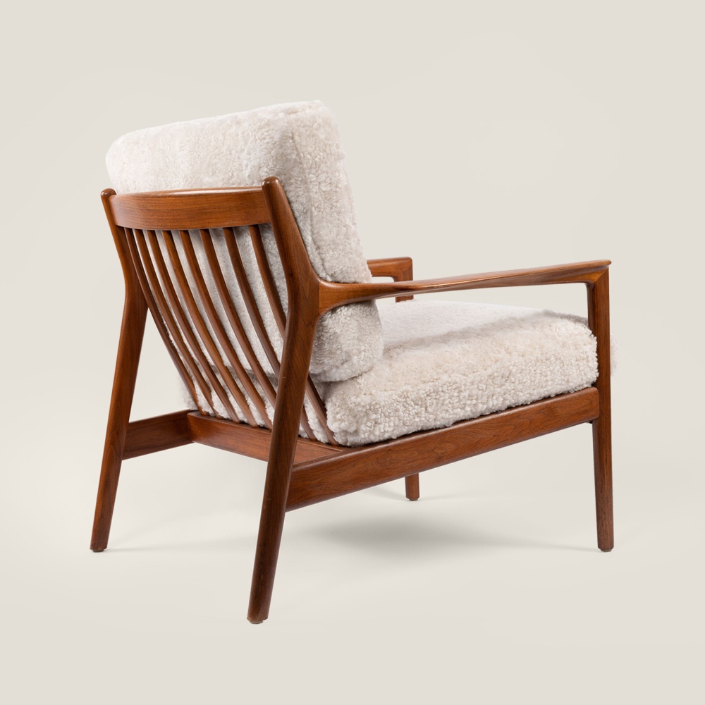 Fauteuil vintage par Folke Ohlsson, modèle USA 75, rénové par Norki.