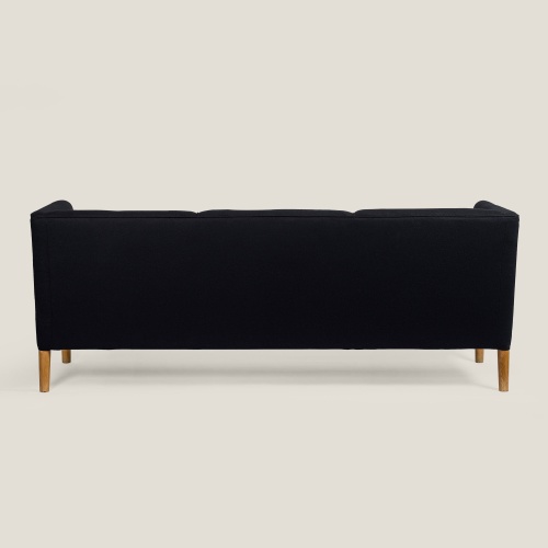 Black vintage Sofa AP18 by the designer Hans J. Wegner.