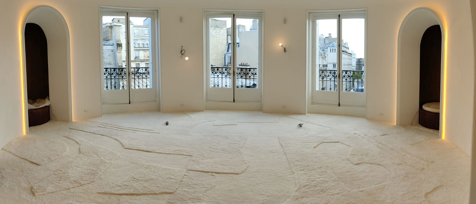 La moquette en peau lainée 100% réalisée par la Maison Norki.