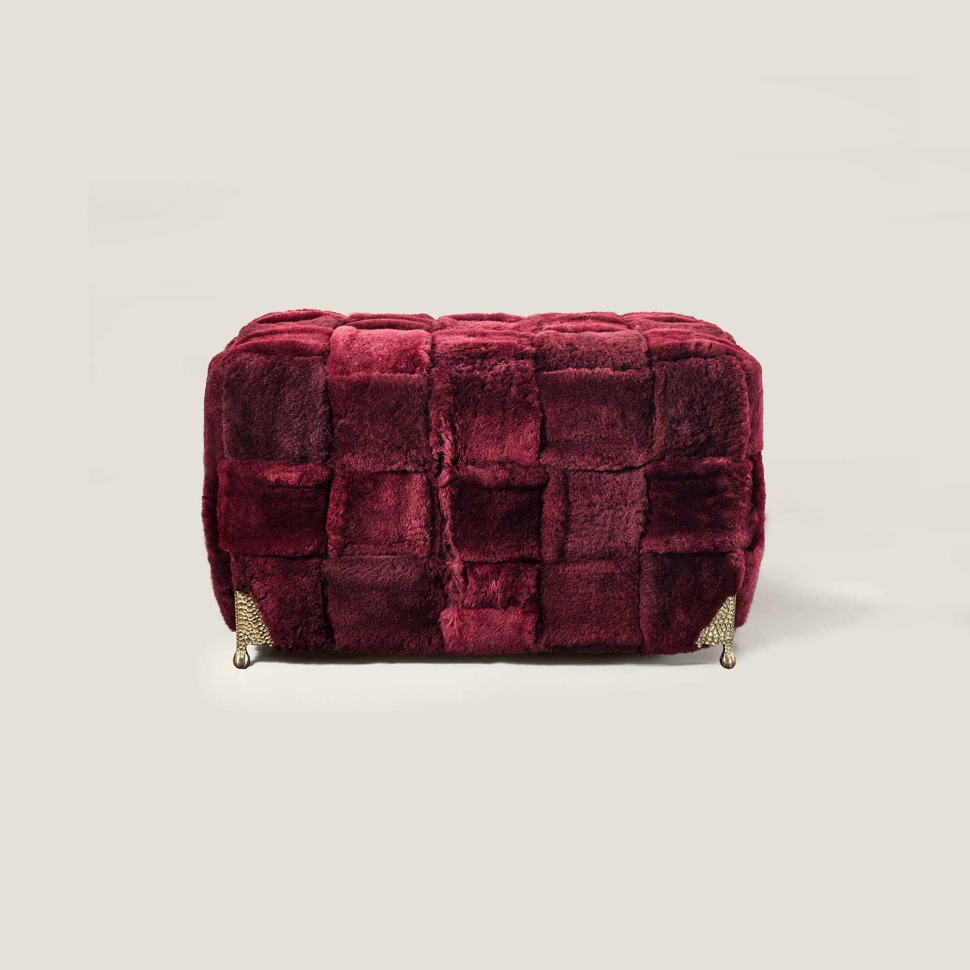 Burgundy Dolman Stool