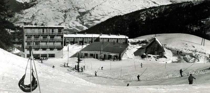 La station de ski La Plagne durant la saison 1961/1962 (Photo© André Martzolf).