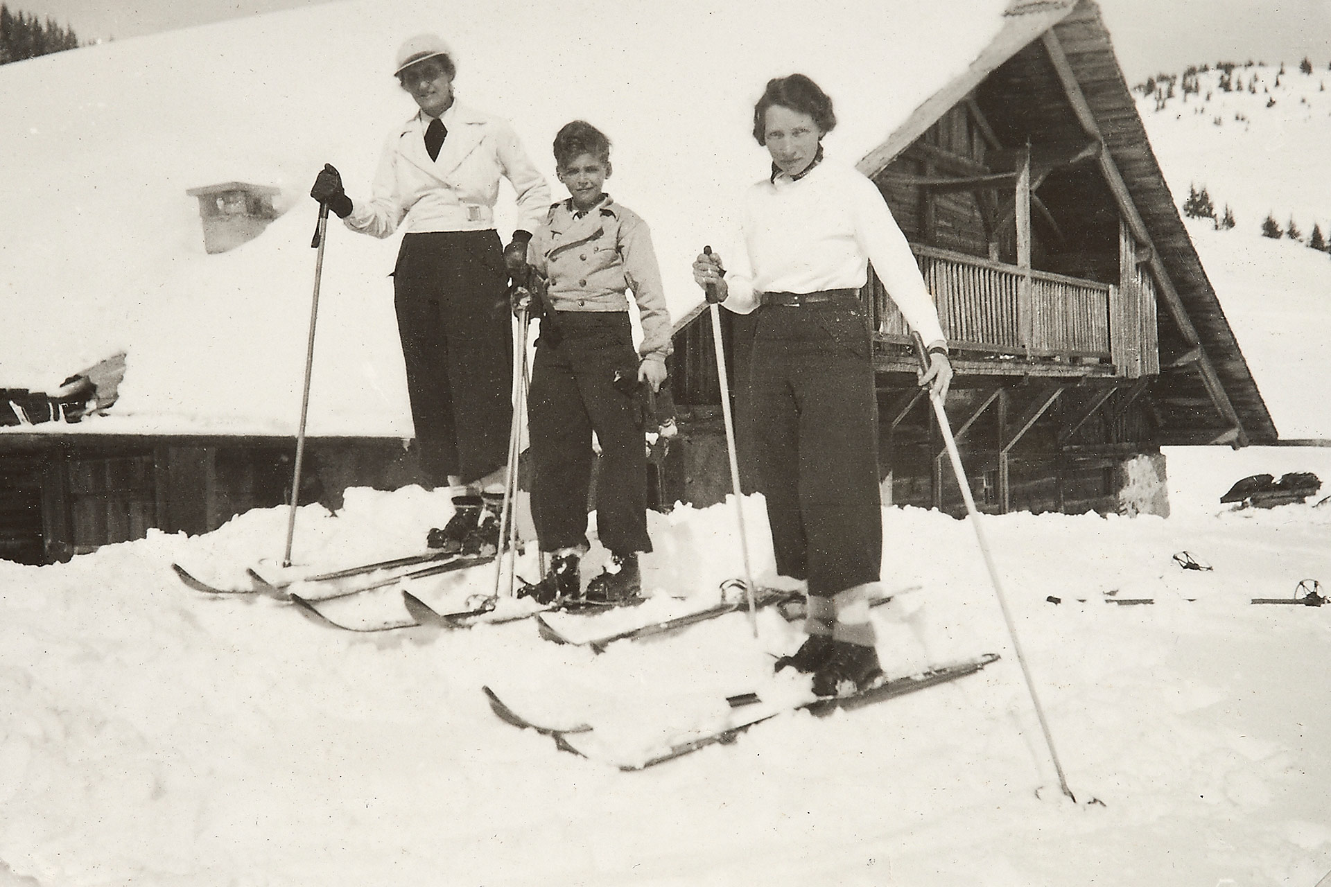 Des membres de la grande famille Rothschild en pleine saison de ski.