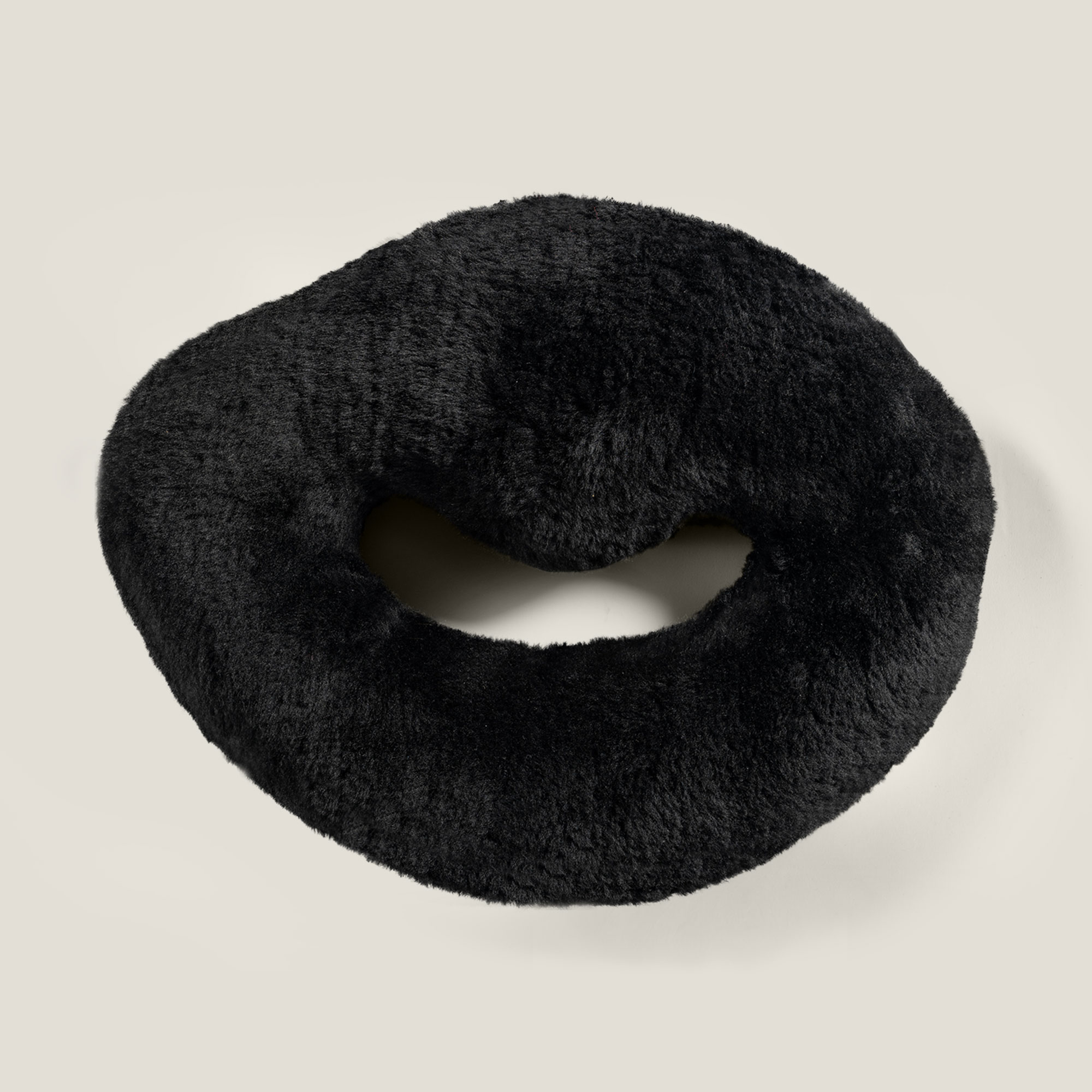 Coussin fluxus noir