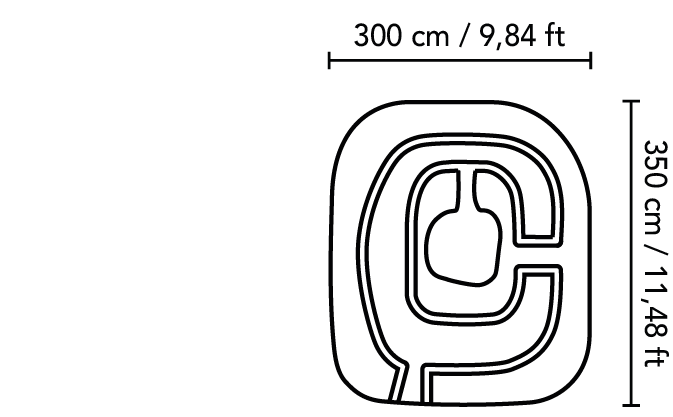 Dimensions et croquis de notre Tapis Oskar