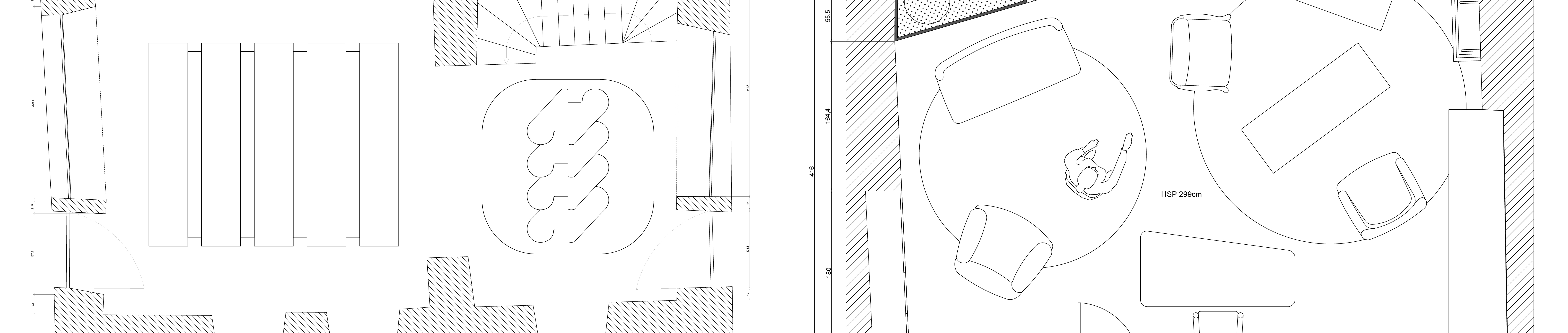 Plan réalisé par nos architectes d'intérieurs du bureau d'études Norki.