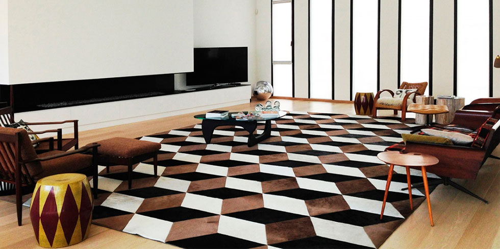 APPART BRUXELLES  Un grand tapis de luxe sur-mesure designé et réalisé par la Maison Norki pour la décoration d’un appartement Bruxellois.