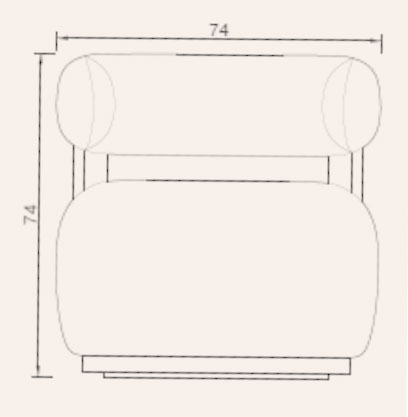 Allegro armchair structure sketch
