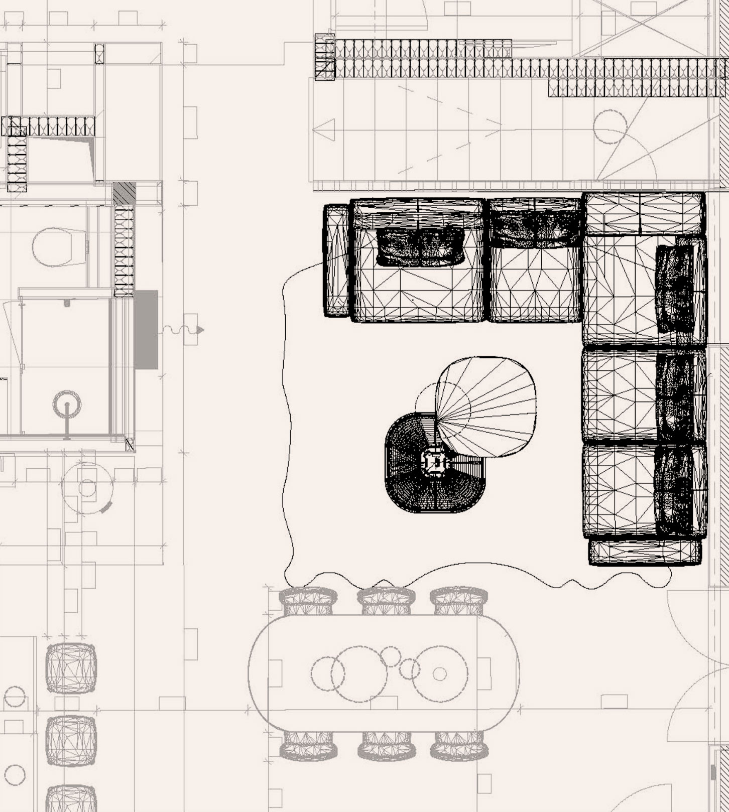 Layout and execution plans for chalet decoration