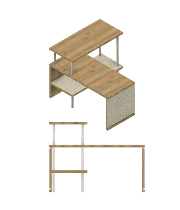 Finalist sketch: Wooden desk