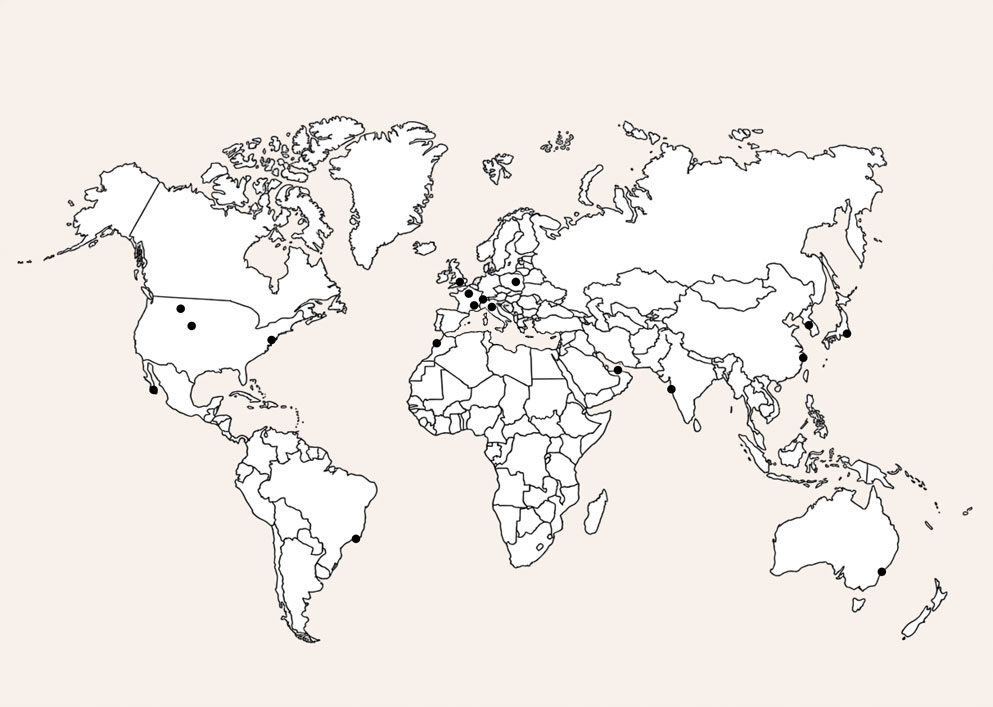Carte du monde des implantations et projets Norki