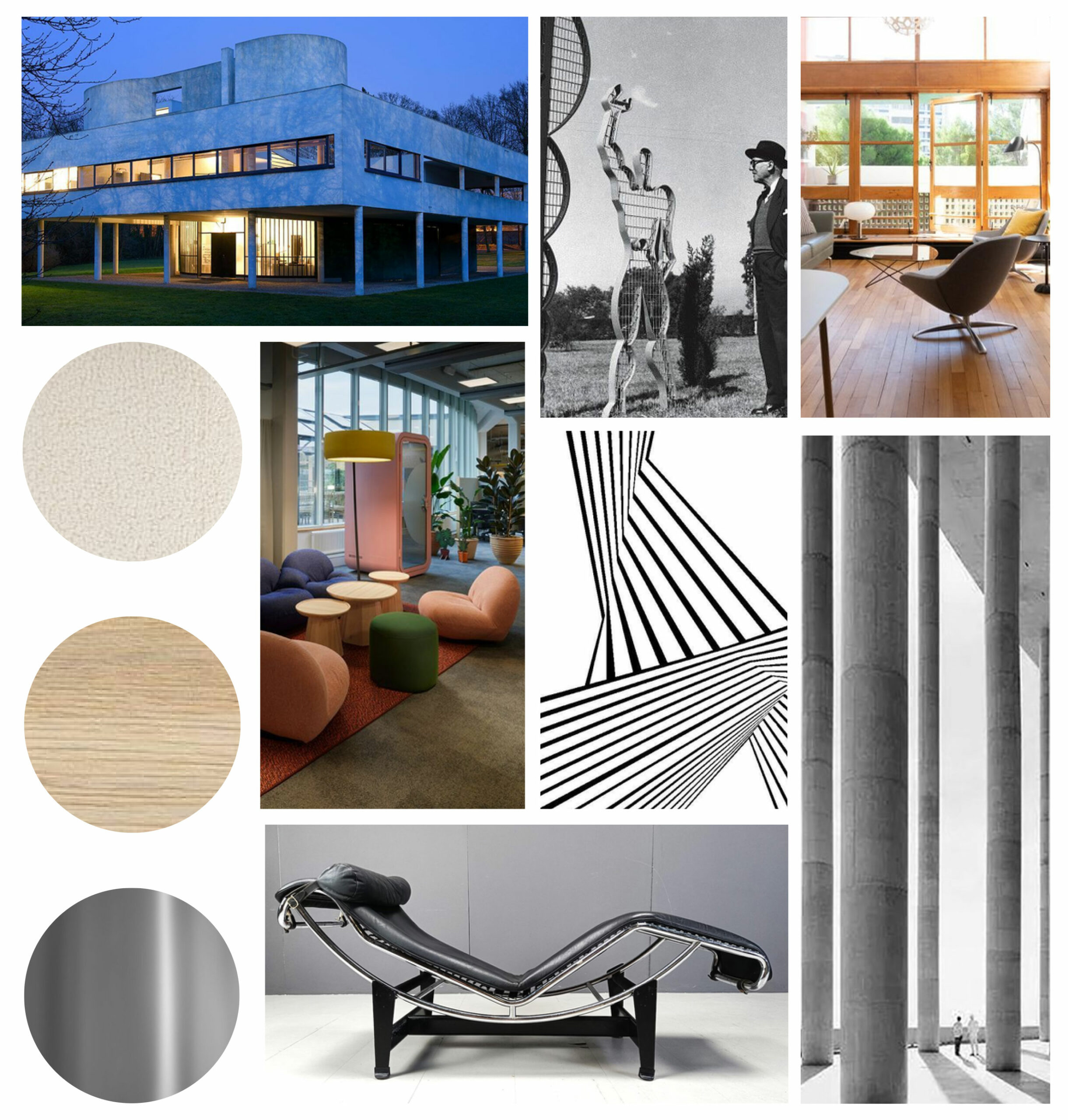 Moodboard and architectural inspirations