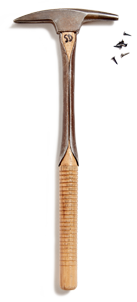 Marteau et clous de tapissier