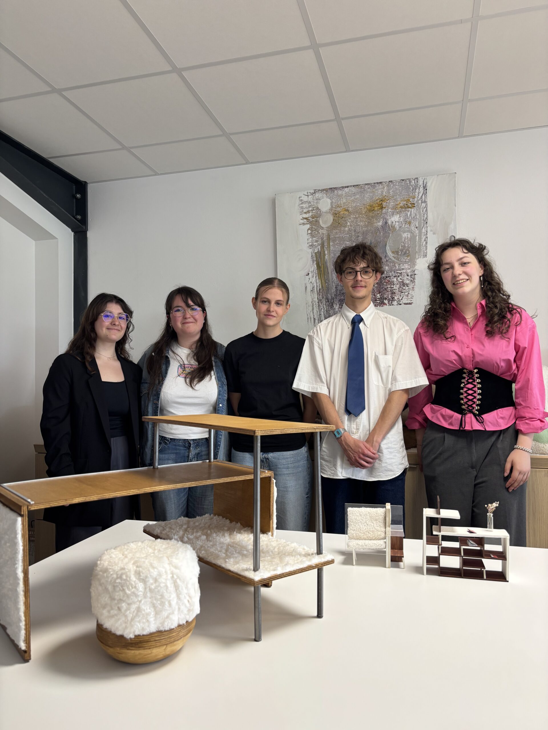 Students from Le Corbusier High School