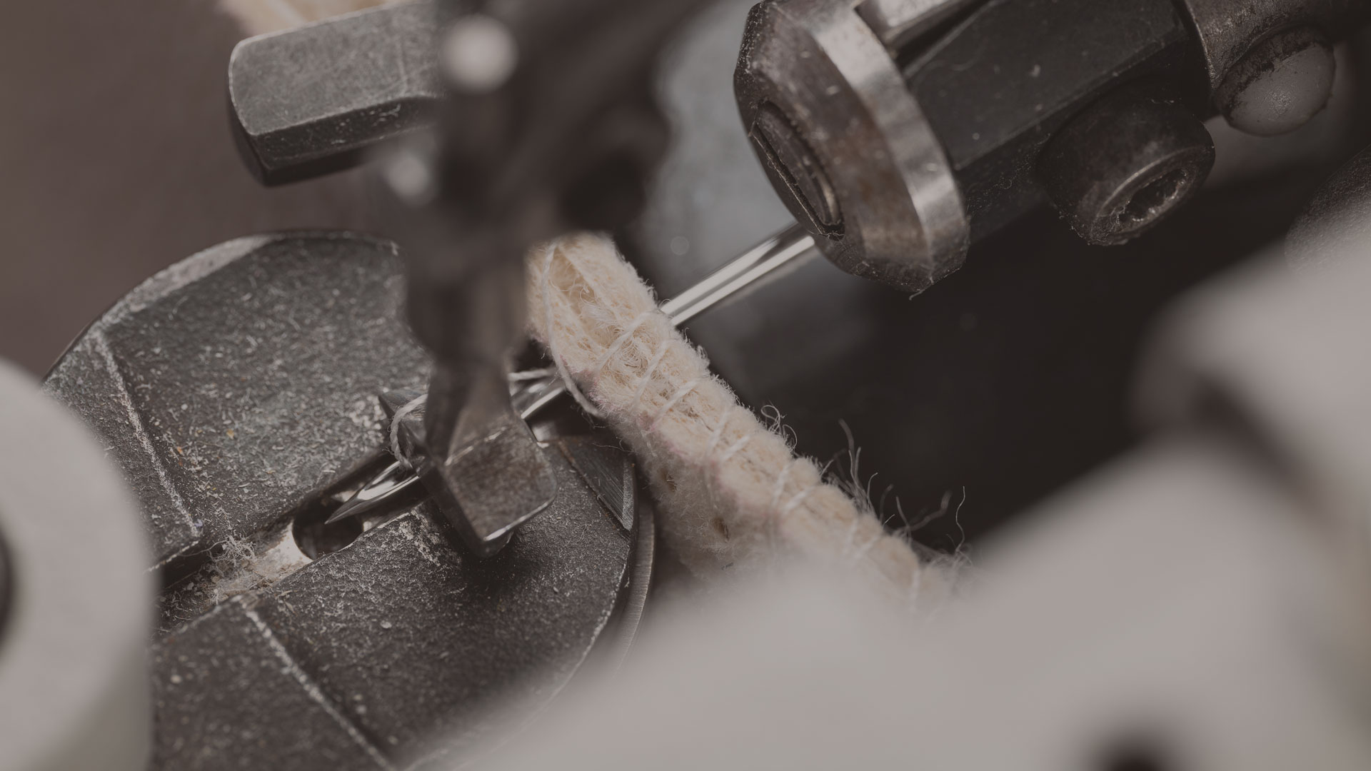 Détail de couture à la machine